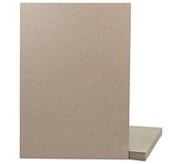 BIBODU - Lote de 10 hojas de cartón, cartón de piedra de 1,8-2 mm, tamaño A4, 21 x 30 cm, color beige | cartón contrachapado, prensado grueso, resistente, cartón para encuadernar, scrapbooking,