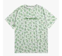 BIBOKAOKE Camiseta de manga corta para hombre de gran tamaño con estampado de I am Very Busy, camiseta moderna de calle para verano y ocio, Estilo#z01 Verde, 4XL