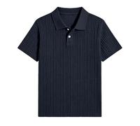 BIBOKAOKE Polo para niño con patrón de punto - Camisa de manga corta con cuello clásico | Camisa casual casual para verano y excursiones