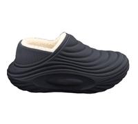 BIBOKAOKE Zapatillas de estar por casa para mujer y hombre, impermeables, de un solo color, con tacón, para invierno, suela suave, unisex, deportivas, cálidas, cómodas, gris, 42 EU