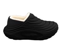 BIBOKAOKE Zapatillas de estar por casa para mujer y hombre, impermeables, de un solo color, con tacón, para invierno, suela suave, unisex, deportivas, cálidas, cómodas, Negro , 44 EU