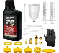 BIBOKLTIY Kit Purgado Frenos para Shimano, Kit Sangrado Frenos para Shimano Freno Hidráulicos, Incluye Adaptadores de latón y 150ml Aceite Mineral