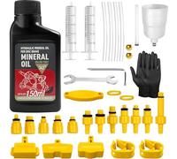BIBOKLTIY Kit Purgado Frenos para Shimano, Magura, Tektro,SRAM, Kit Sangrado Frenos Hidraulicos para Bicicleta, Incluye 150 ml Liquido de Frenos Aceite Mineral de Alto Rendimiento