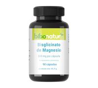 Bibonatur Bisglicinato de Magnesio 360 mg de Magnesio Elemental por dosis diaria. 90 Cápsulas Veganas. Alta Biodisponibilidad y Absorción. Sin GMO.