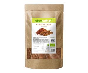 Bibonatur Canela de Ceylan en Polvo Eco 150gr - Vitamina B1, C, Potasio, Hierro y Calcio - Superalimento Antioxidante - Apta para Veganos - Producción Ecológica