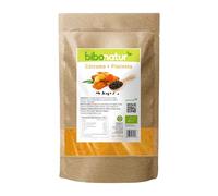 Bibonatur Cúrcuma + Pimienta Negra ECO 150 gr. 100% Natural: sin aditivos. Apta para Dieta Vegana. Cultivo Ecológico Certificado