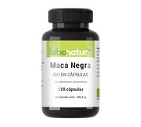 Bibonatur Maca Negra BIO: Certificación Ecológica. 120 Cápsulas Veganas. Aporta Energía y Resistencia. Fortalece los Huesos Alta Biodisponibilidad y Absorción. Sin GMO