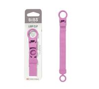 BIBS Cadena para chupete Loop, Bubblegum | Mantiene el chupete al alcance de la mano | Sin BPA