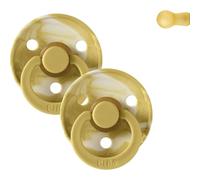 Bibs Chupetes Mustard Ivory Tie Dye T1 2uds