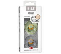 Bibs Chupetes Sage Talla 1 0-6 Meses Verde y Gris 2 Uds