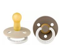 Bibs Chupetes Vanilla glow & Dark Oak 2 uds