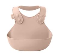 BIBS Dinner Bib. Fabricado en Dinamarca. Babero para bebé. Libre de BPA. Seguridad alimentaria, Talla única (0-36 meses), Blush