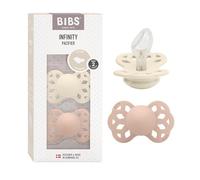 BIBS Infinity Chupete, 6-18 meses, 2-pack, Ivory/Blush