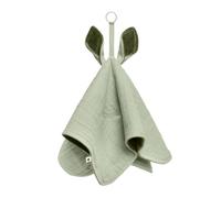 BIBS - Manta de apego - Manta con orejas de canguro para bebé - Diseño danés - Hecha de algodón orgánico ultrasuave 100% - Regalos ideales para recién nacidos, Sage