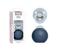 BIBS mini caja para chupete, limpia y de viaje, Danish Design | Mini | almacenamiento limpio | limpia y de viaje | Color: Baby Blue/Steel Blue
