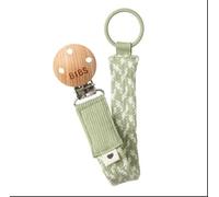 BIBS Paci Braid Cadena para chupete Algodón 100% orgánico. Diseñado en Dinamarca, Talla única (0-36 meses), Sage/Marfil