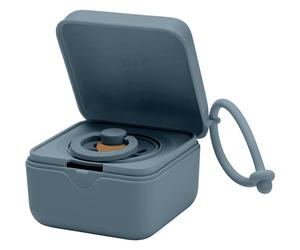 Bibs Pacifier Box Blue Petrol 1 ud