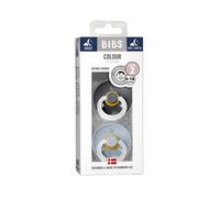Bibs Pack Chupetas Látex Noturnos 6 18m Azul Cinza T1 2uds
