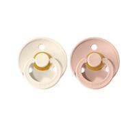 Bibs Pack Chupetes Látex 0-6M Blush e Ivory T1 2uds