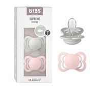 BIBS Supreme Chupete, 0-6 meses, 2-pack, Haze/Blossom