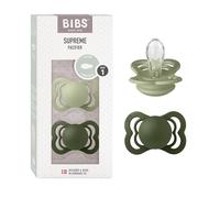BIBS Supreme Chupete, 0-6 meses, 2-pack, Sage/Hunter Green