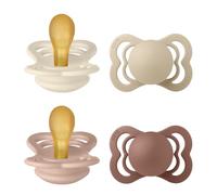 BIBS Supreme Chupete, 0-6 meses, Ivory/Vanilla/Blush/Woodschuck