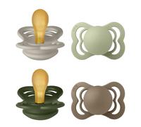 BIBS Supreme Chupete, 0-6 meses, Sand/Sage/Hunter Green/Dark Oak