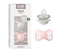 BIBS Supreme Chupete, 6-18 meses, 2-pack, Haze/Blossom