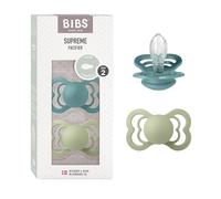 BIBS Supreme Chupete, 6-18 meses, 2-pack, Island Sea/Sage