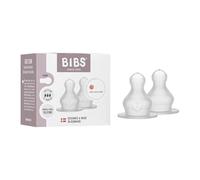 BIBS Bottle Nipple 2-Pack. Anti-Colic. Extra nipples for BIBS Baby Bottles. Roun