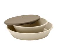 BIBS Vajilla con plato y cuenco para bebé o niño pequeño, fabricado en Dinamarca, material de calidad alimentaria al 100%, admite lavavajillas. Fabricado en Dinamarca. Vanilla/Heather