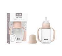 BIBS Vaso de Entrenamiento 150 ml - Antigoteo para Niños con Asas de Fácil Agarre & Boquilla Suave de Silicona - Aprendizaje sin BPA para Bebés (0+ Meses) - Blush