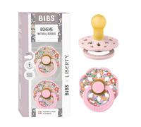 BIBS x Liberty Boheme Chupete, 0-6 meses, 2-pack, Blossom/Baby Pink