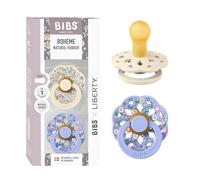 BIBS x Liberty Boheme Chupete, 0-6 meses, 2-pack, Ivory/Hush
