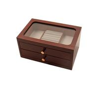BIBTOO Caja de Almacenamiento de Joyas Simple, Collar, Reloj, Pulsera, Escritorio, Estilo Retro