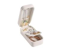 BIBTOO Caja de Almacenamiento portátil de 2 Capas for Accesorios for el Cabello, aretes, Anillos, Joyas, joyero Coreano