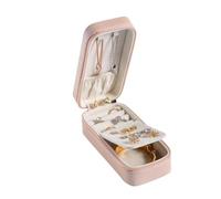 BIBTOO Caja de Almacenamiento portátil de 2 Capas for Accesorios for el Cabello, aretes, Anillos, Joyas, joyero Coreano