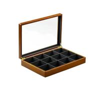 BIBTOO Caja de Madera Maciza for Guardar Anillos, Collares, Pulseras, Joyas, Pendientes, expositores, Cajas for Anillos y Joyas.