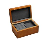 BIBTOO Caja for Anillos, joyero con Gancho for Collar, Pendientes, Anillos, Pulseras, Organizador de Madera Maciza, joyero, Cajas for Anillos.