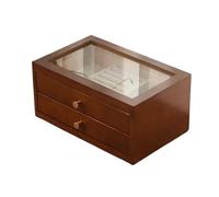 BIBTOO Caja for Anillos, joyero de Madera Maciza, Ligera, for Bodas, Retro, de Madera(1,1)