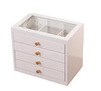BIBTOO Caja for Anillos, joyero de Madera Maciza, Ligera, for Bodas, Retro, de Madera(2,3)