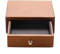 BIBTOO Caja for Anillos, joyero de Madera Maciza, Organizador de Pendientes, joyero, Caja organizadora for Anillos, joyero(1,2)
