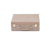 BIBTOO Caja organizadora de Joyas de 9,25 Pulgadas, pequeña Caja for cosméticos, for exhibir Anillos, Pulseras, Collares, Pendientes y Relojes.(1)
