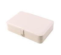 BIBTOO Caja organizadora de Joyas de Cuero Suave for exhibir Anillos y Guardar Joyas for Mujer(2)