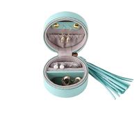 BIBTOO Caja organizadora de Joyas, Estuche portátil, for Anillos de niñas, Cajas de Almacenamiento con borlas de Viaje for Mujeres(2)
