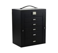 BIBTOO Cajas de Almacenamiento for Gafas, Relojes, Pendientes, Joyas, Cajas de cosméticos Europeas y Americanas de Gran Capacidad.
