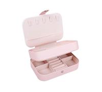 BIBTOO Cajas de joyería Caja de Almacenamiento de Joyas Almacenamiento de aretes Collar portátil Anillo Aretes Joyas Caja de aretes pequeños Cajas de joyería