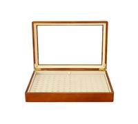 BIBTOO Cajas de joyería Caja de joyería Multifuncional Caja de Almacenamiento de Joyas de Madera Bandeja de exhibición de Anillos de Microfibra Caja de Almacenamiento de Pulseras