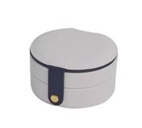 BIBTOO Cajas de joyería Caja de joyería pequeña Mini Viaje Pendientes de botón Joyero Caja de Almacenamiento de joyería portátil Cajas de joyería(3)