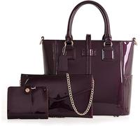 BIBTOO Conjunto de 3 Bolsos de Hombro(Purple)